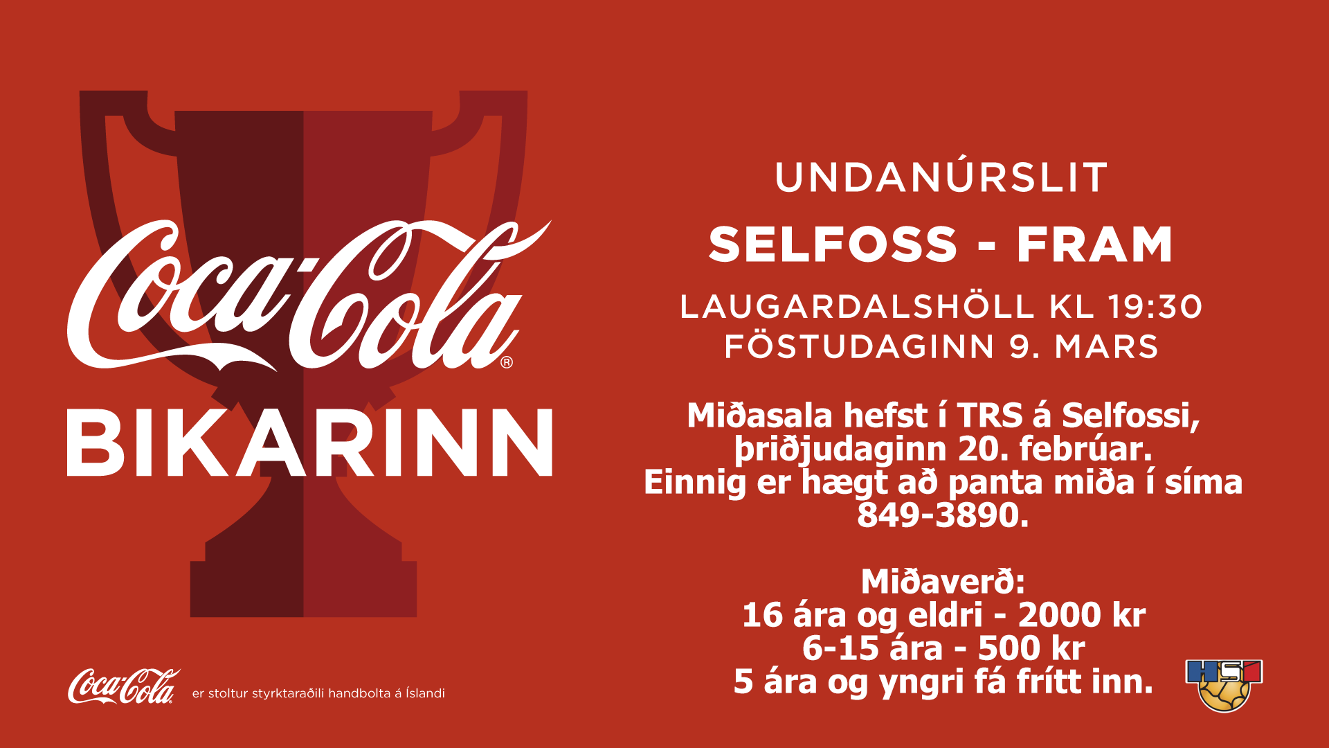 Coca cola bikarinn miðasala