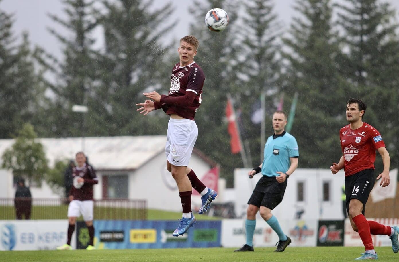 Guðmundur skoraði þrennu í leiknum / Mynd: GKS/Sunnlenska.is